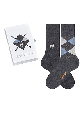 BURLINGTON | Coffret cadeau de chaussettes pour hommes EVERYDAY X-MAS 40-46 assorties | grau